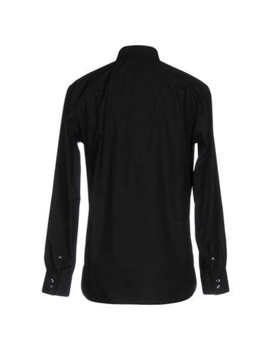 Shop Aquascutum Solid Color Shirt In Black