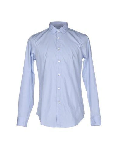 Shop Mauro Grifoni Shirts In Sky Blue