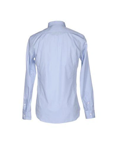Shop Mauro Grifoni Shirts In Sky Blue