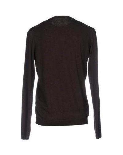 Shop Alessandro Dell'acqua Sweaters In Dark Brown