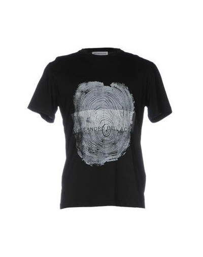 Shop Alessandro Dell'acqua T-shirts In Black