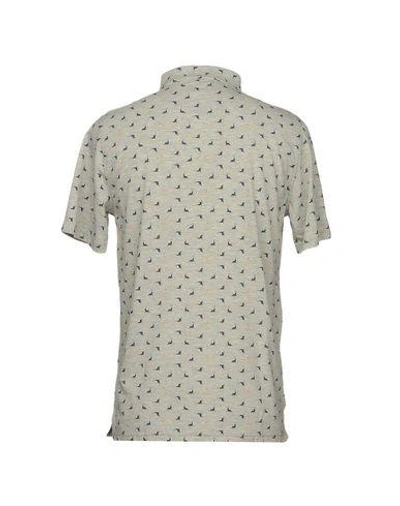 Shop Bagutta Man Polo Shirt Grey Size Xxl Cotton, Elastane