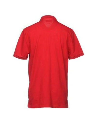 Shop Ballantyne Polo Shirt In Brick Red