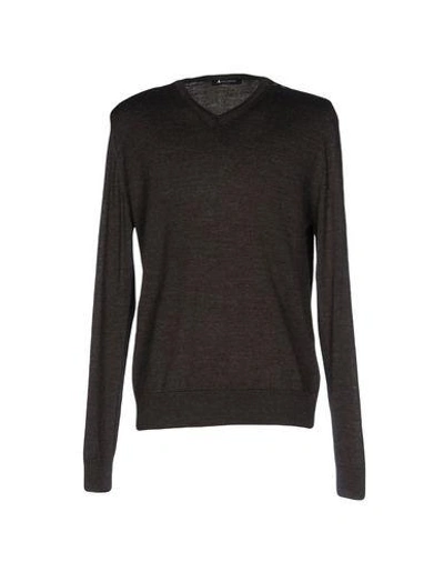 Shop Aquascutum Sweater In Dark Brown