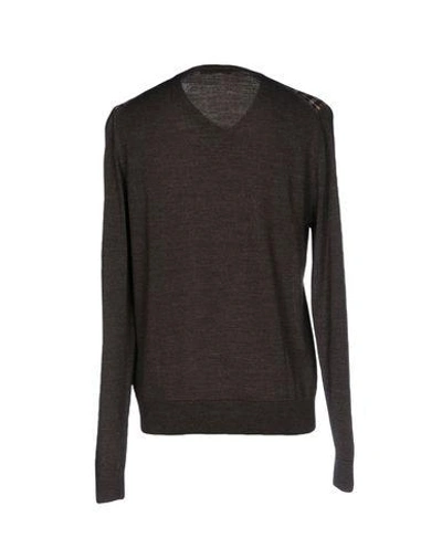 Shop Aquascutum Sweater In Dark Brown