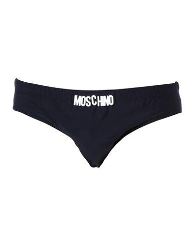 Shop Moschino Swim Swim Briefs In Black