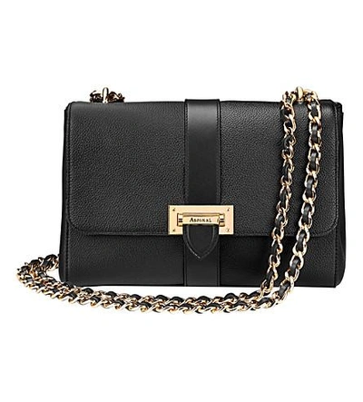 Aspinal Of London Lottie Chain strap Leather Bag In Black ModeSens