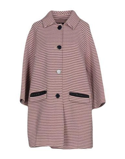 Shop Atos Lombardini Coat In Pink