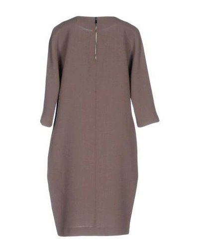 Shop Antonelli Short Dress In Dove Grey