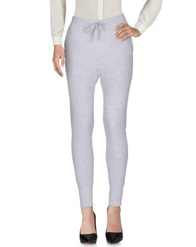 Shop Le Tricot Perugia Casual Pants In Light Grey