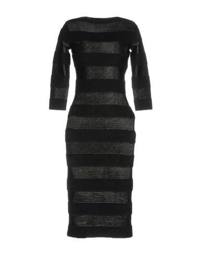 Shop Antonino Valenti Knee-length Dress In Black