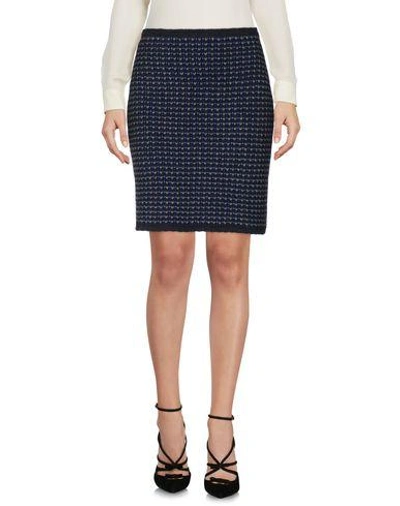 Shop Vicedomini Knee Length Skirt In Lead