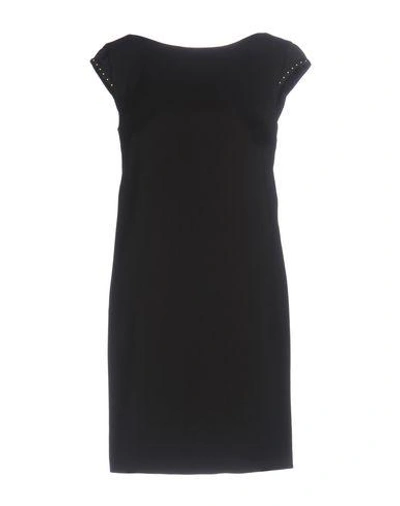 Shop Atos Lombardini Short Dress In Black