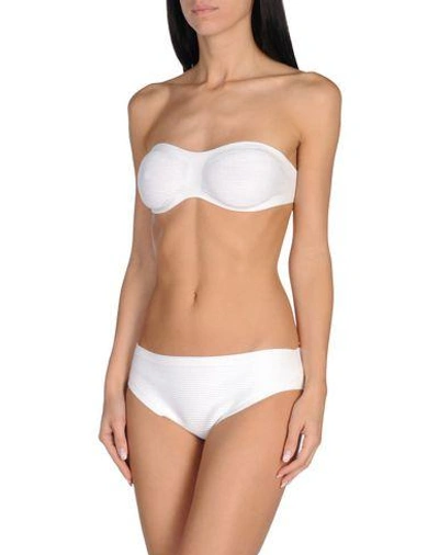 Shop Malo Woman Bikini White Size 2 Cotton, Polyamide