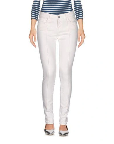 Shop Brian Dales Woman Jeans White Size 30 Cotton, Elastane