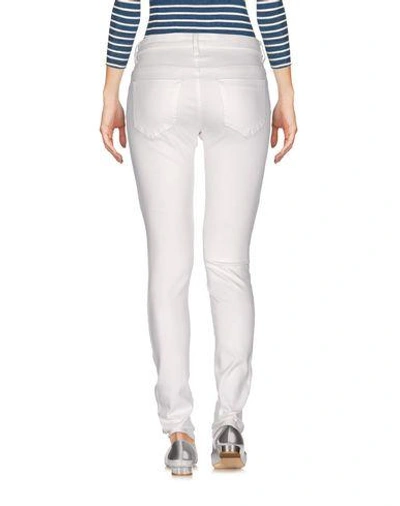 Shop Brian Dales Woman Jeans White Size 30 Cotton, Elastane