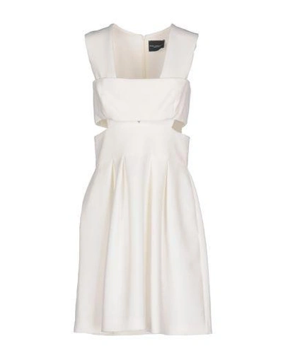 Shop Atos Lombardini Short Dress In White