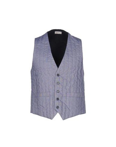 Shop Bevilacqua Suit Vest In Blue