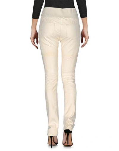 Shop Vicedomini Leather Pant In Ivory