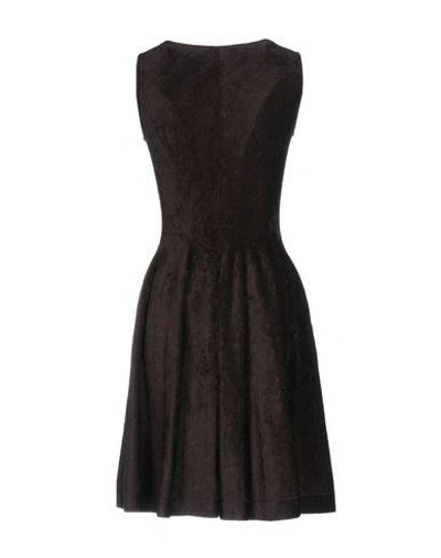 Shop Antonino Valenti Short Dress In Dark Brown