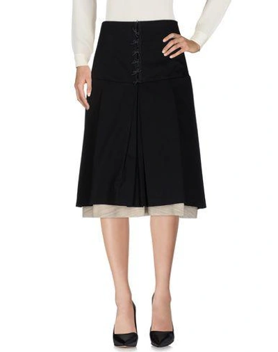 Shop Boule De Neige 3/4 Length Skirts In Black