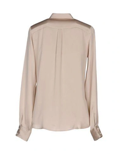 Shop Her Shirt Solid Color Shirts & Blouses In Beige