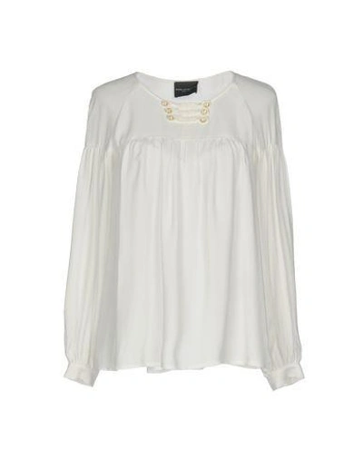 Shop Atos Lombardini Blouse In White