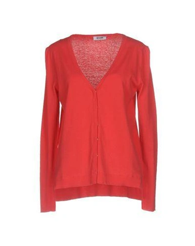 Shop Moschino Cheap And Chic Cardigans In Coral