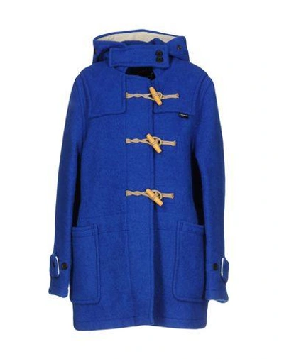 Shop Gloverall Duffle Coat In Blue