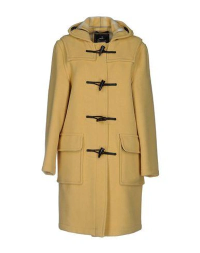 Shop Gloverall Coats In Yellow