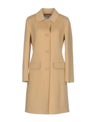 Shop Moschino Cheap And Chic Coat In Beige