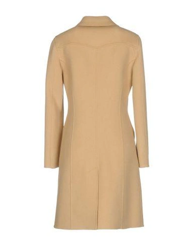 Shop Moschino Cheap And Chic Coat In Beige