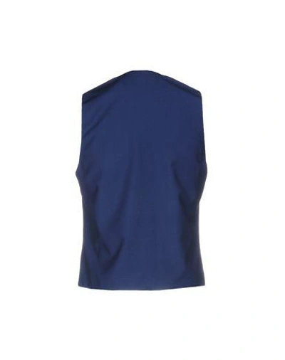 Shop Grey Daniele Alessandrini Vests In Blue