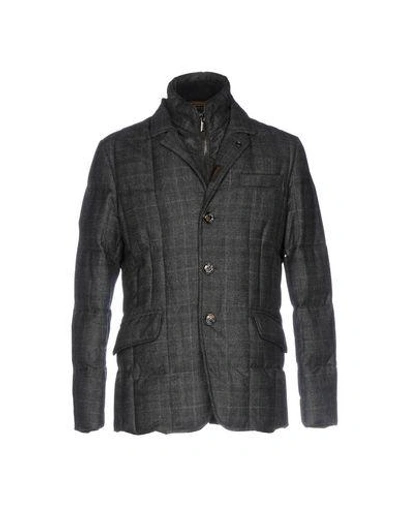 Shop Moorer Down Jackets In Steel Grey