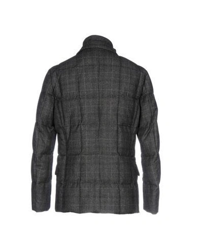Shop Moorer Down Jackets In Steel Grey