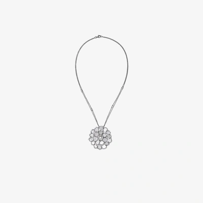 Shop Saqqara 'flower' Necklace In Grey