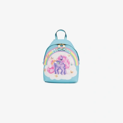 Shop Moschino Blue My Little Pony Backpack