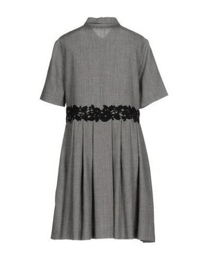 Shop P.a.r.o.s.h Short Dresses In Grey