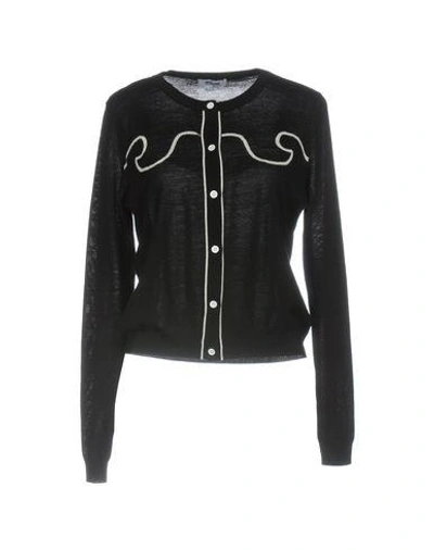 Shop Moschino Cheap And Chic Cardigans In Black