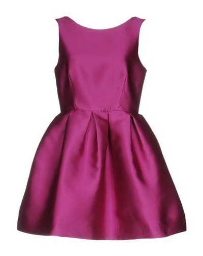 Shop P.a.r.o.s.h Short Dresses In Purple