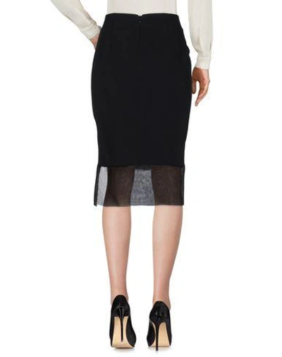 Shop Jucca 3/4 Length Skirt In Black