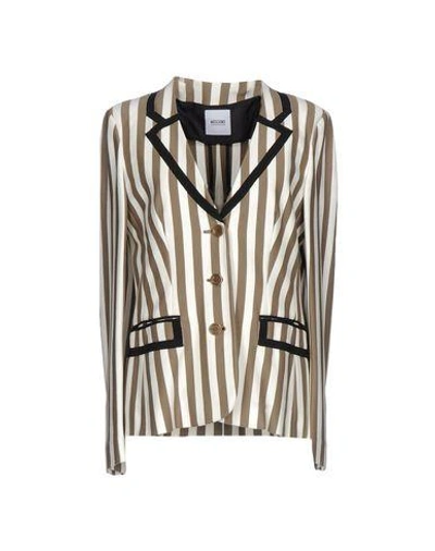 Shop Moschino Cheap And Chic Blazer In Khaki