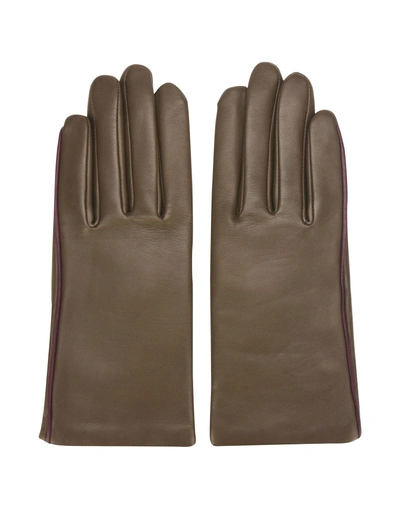 Shop Agnelle Gloves In Dark Brown