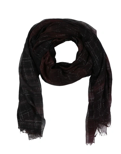 Shop Brunello Cucinelli Scarves In Dark Brown