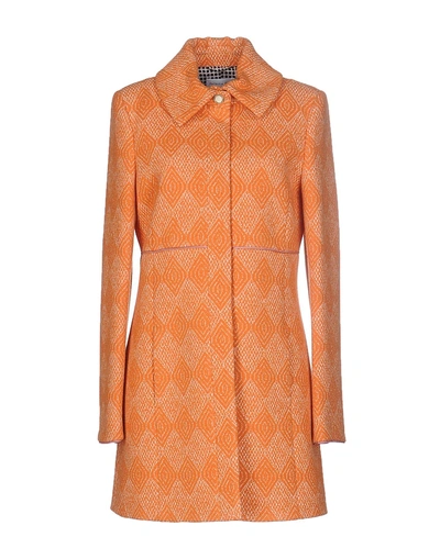 Shop Patrizia Pepe Coats In Orange