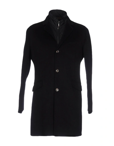 Shop Moorer Coat In Black