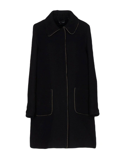 Shop Atos Lombardini Coat In Black