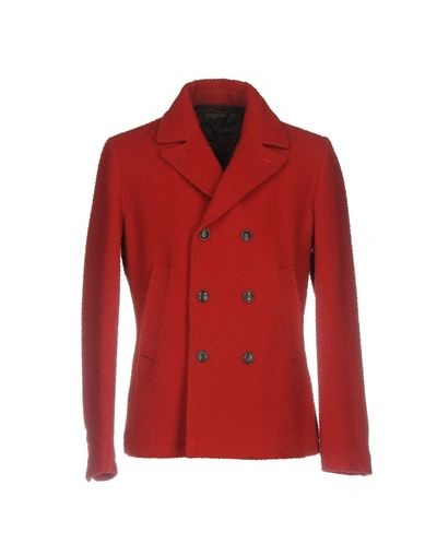 Shop Siviglia Coat In Red
