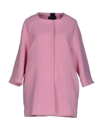 Shop Femme By Michele Rossi Coats In Pink