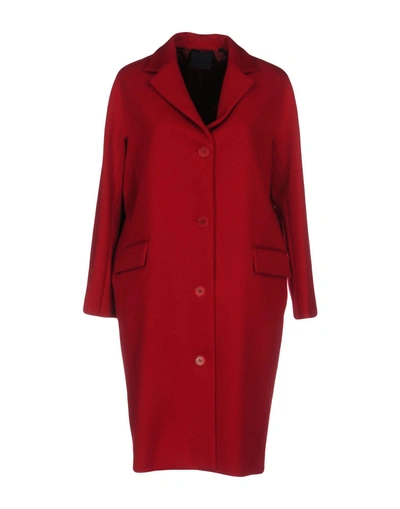 Shop Aspesi Coats In Red